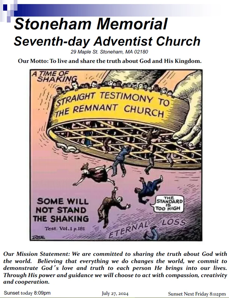 Cover of the bulletin for July 27, 2024