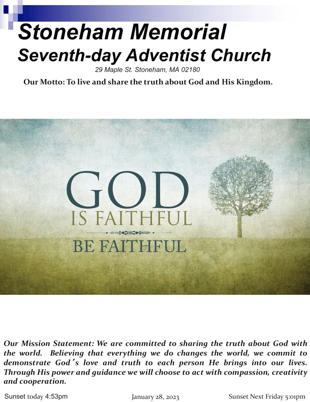 Cover of the bulletin for January 28, 2023