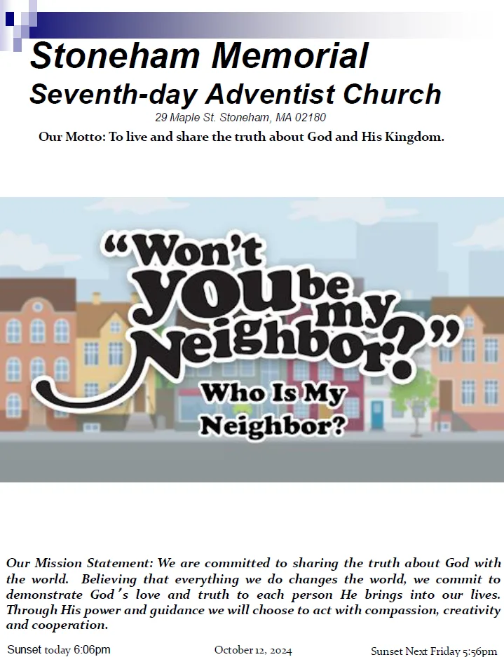 Cover of the bulletin for October 12, 2024