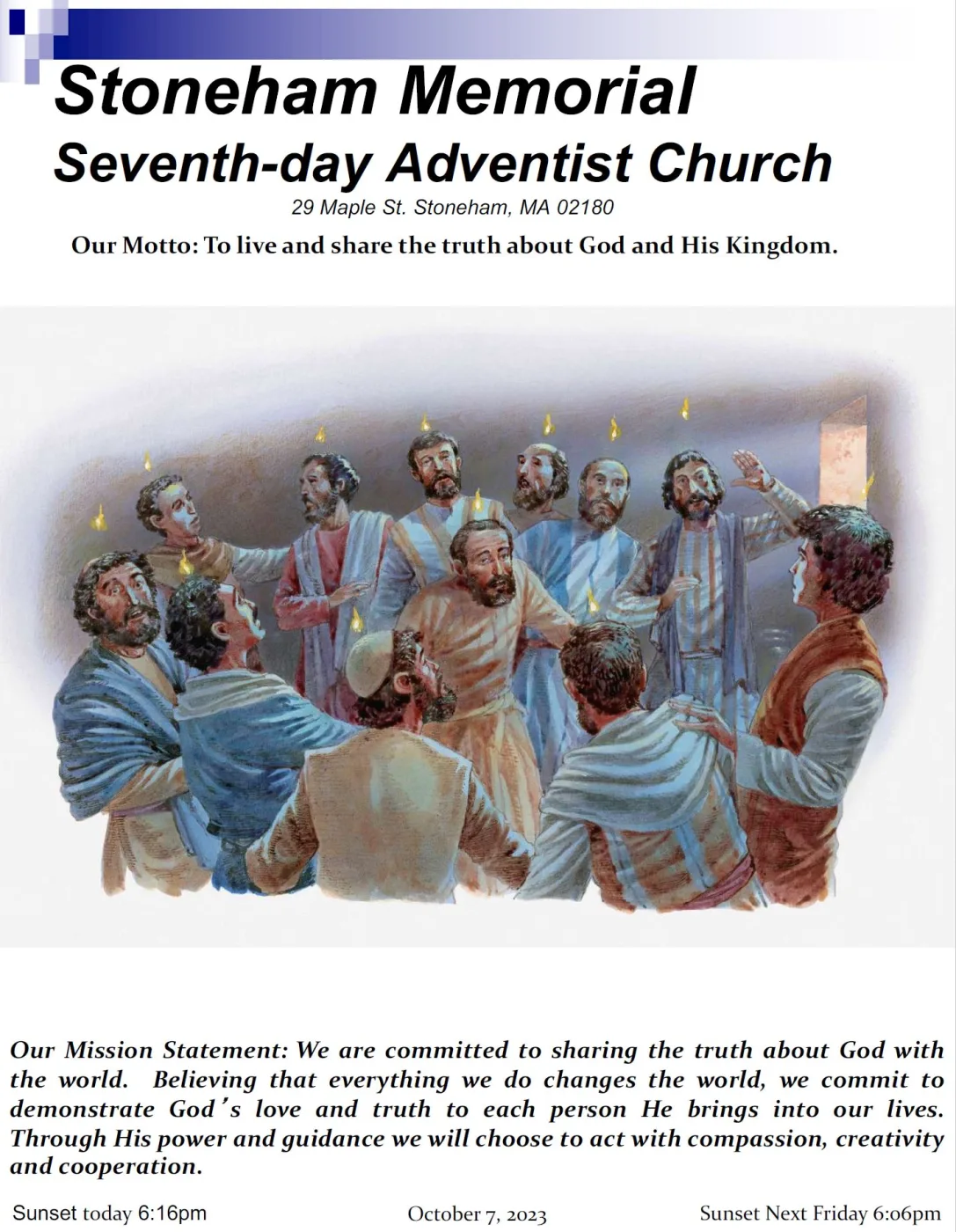 Cover of the bulletin for October 6, 2023