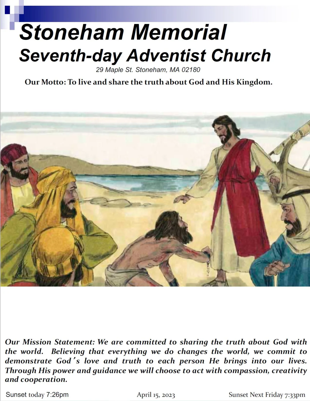 Cover of the bulletin for April 15, 2023