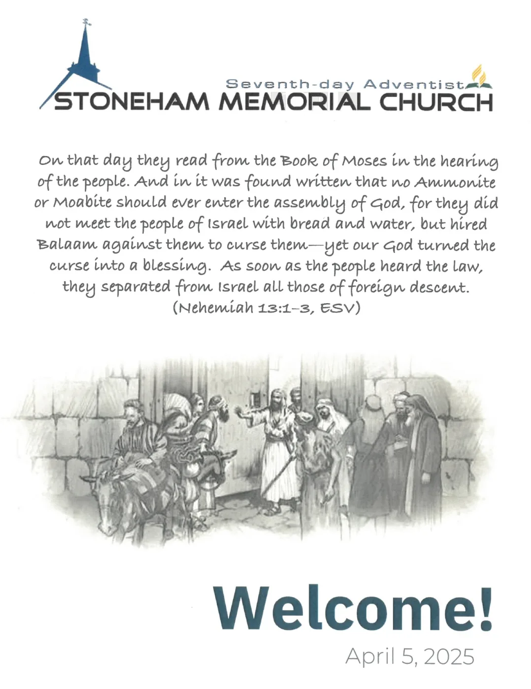 Cover of the bulletin for April 5, 2025