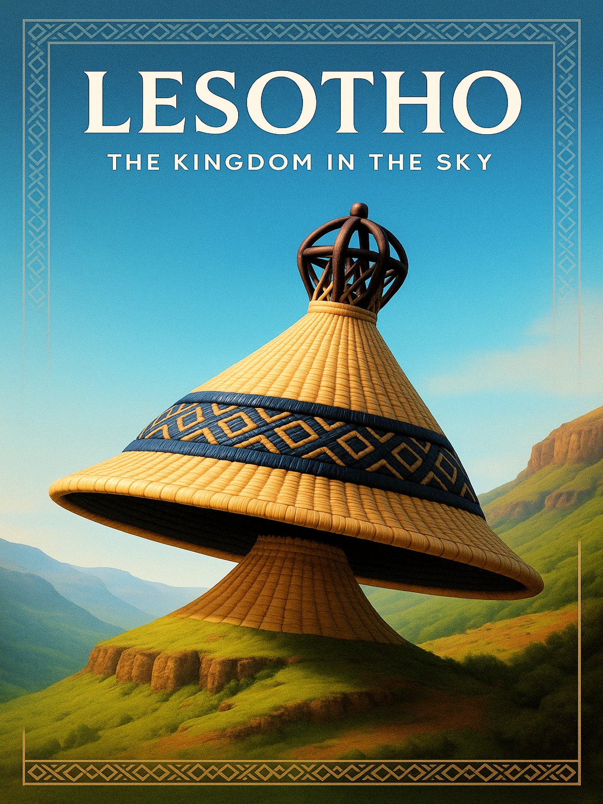 Lesotho The Kingdom in the Sky Poster