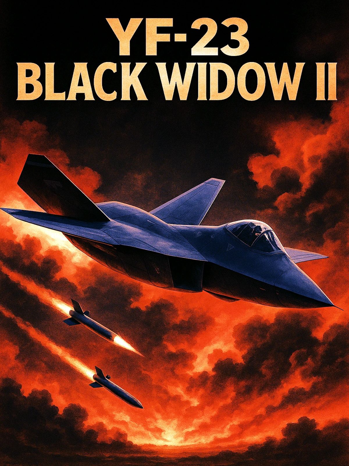YF-23 Black Widow II Poster