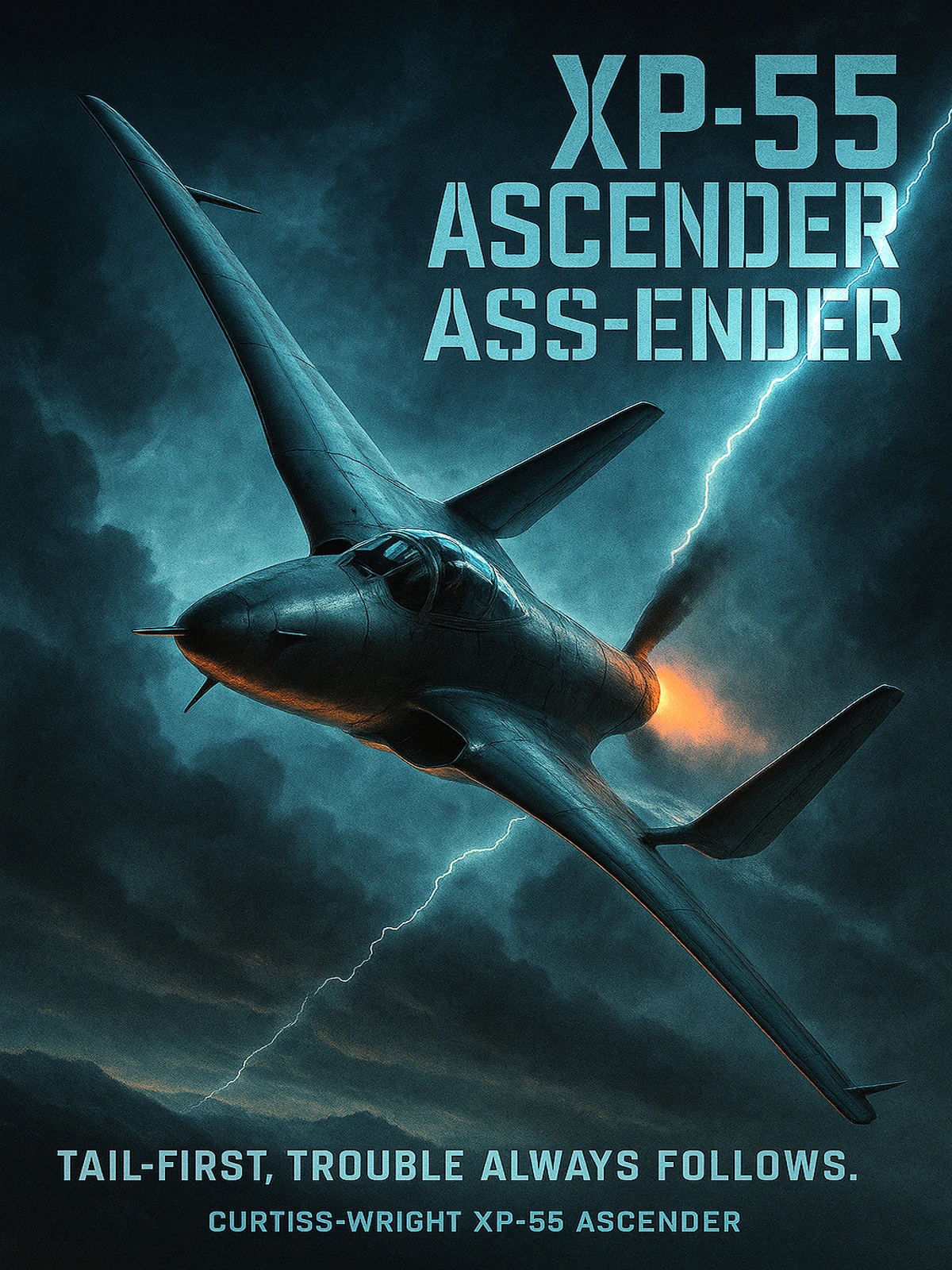 XP-55 Ascender Ass-Ender Poster
