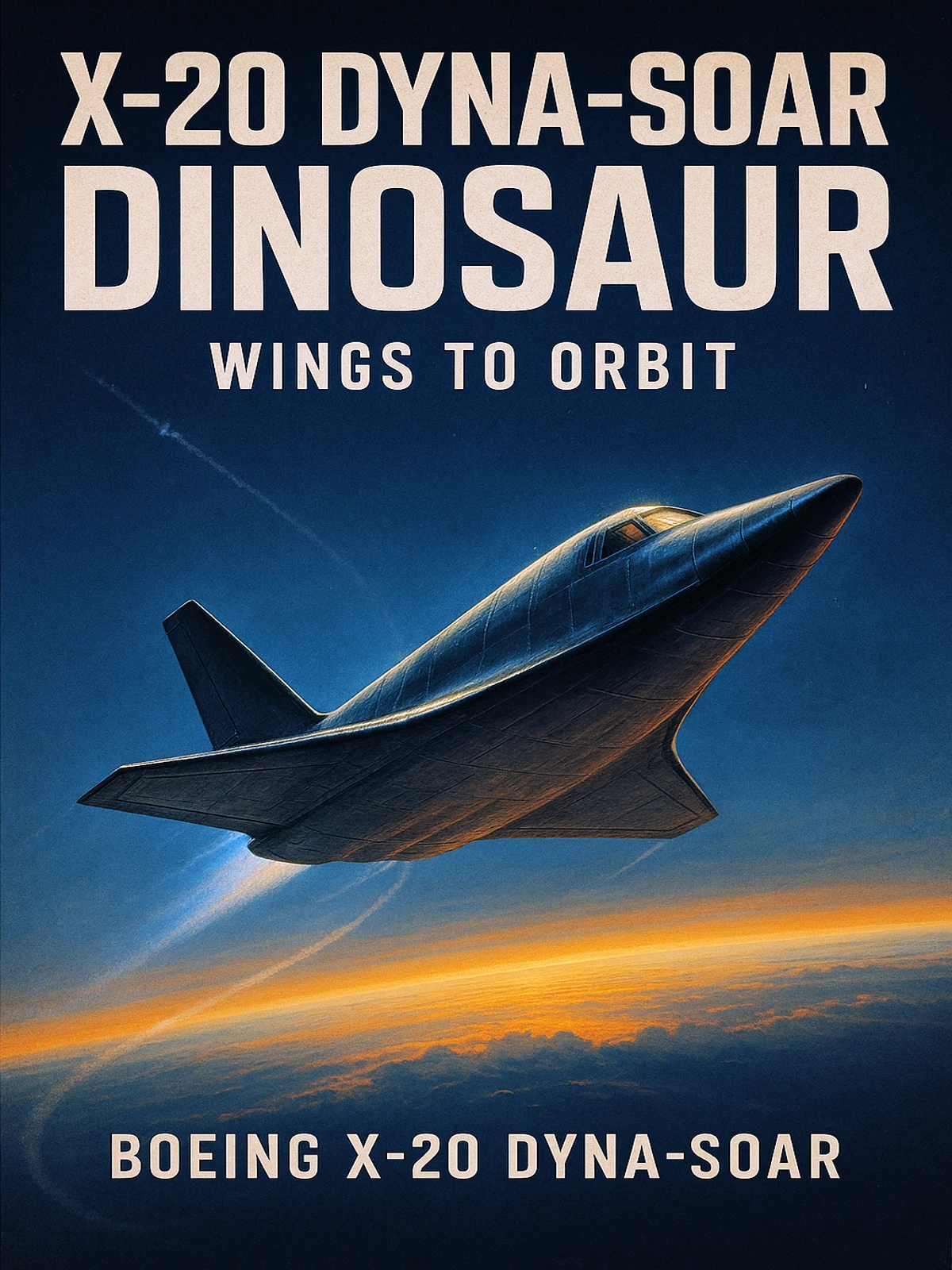 X-20 Dyna-Soar Dinosaur Wings to Orbit Poster