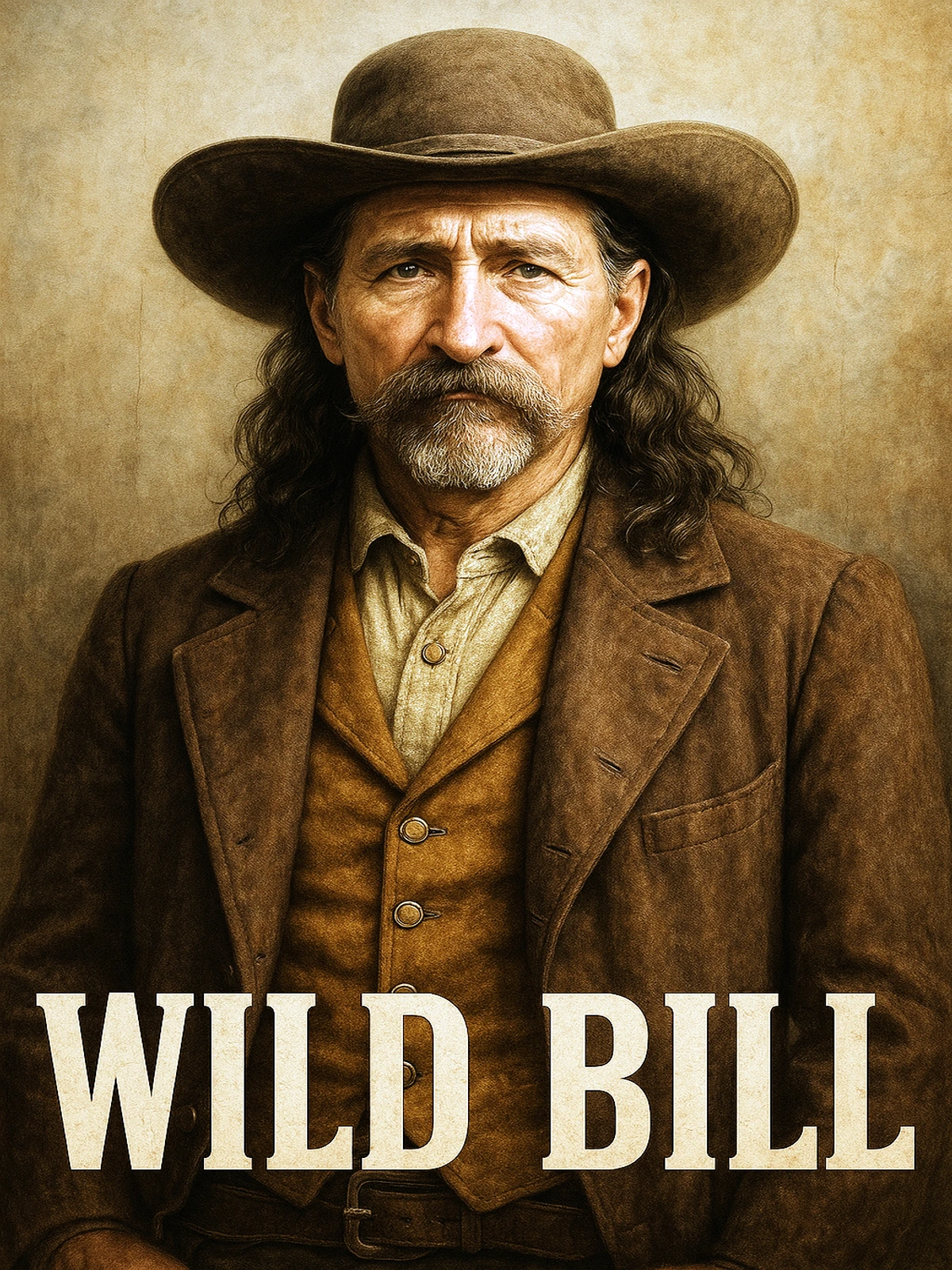 Wild Bill Western Portrait Poster
