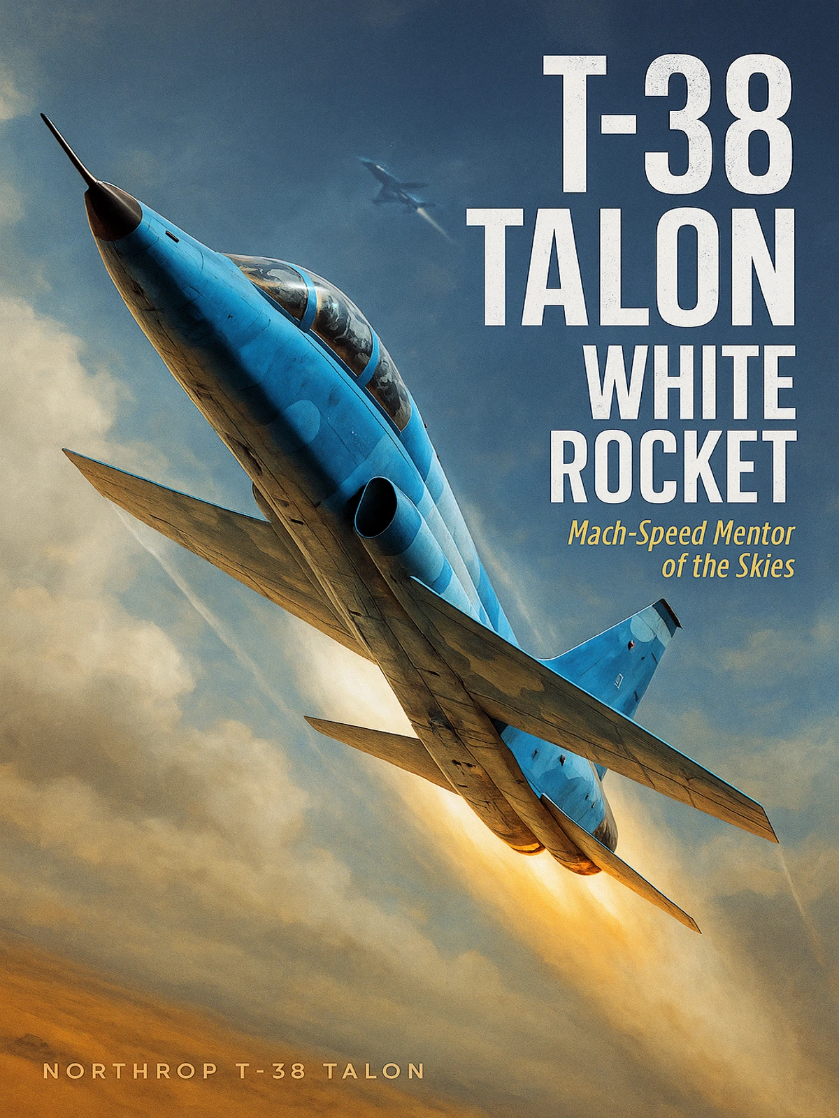 T-38 Talon White Rocket Poster