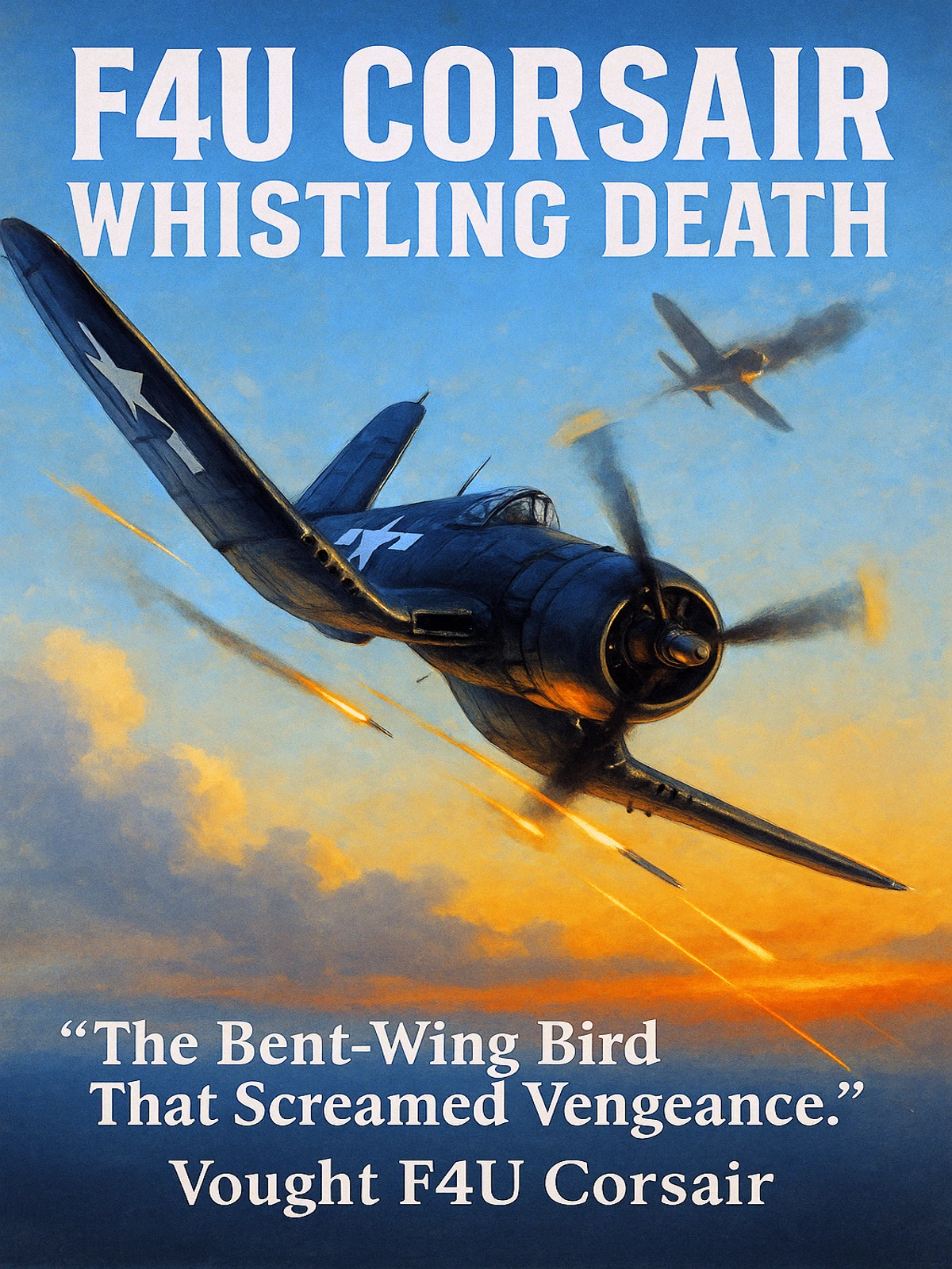 F4U Corsair Whistling Death Poster