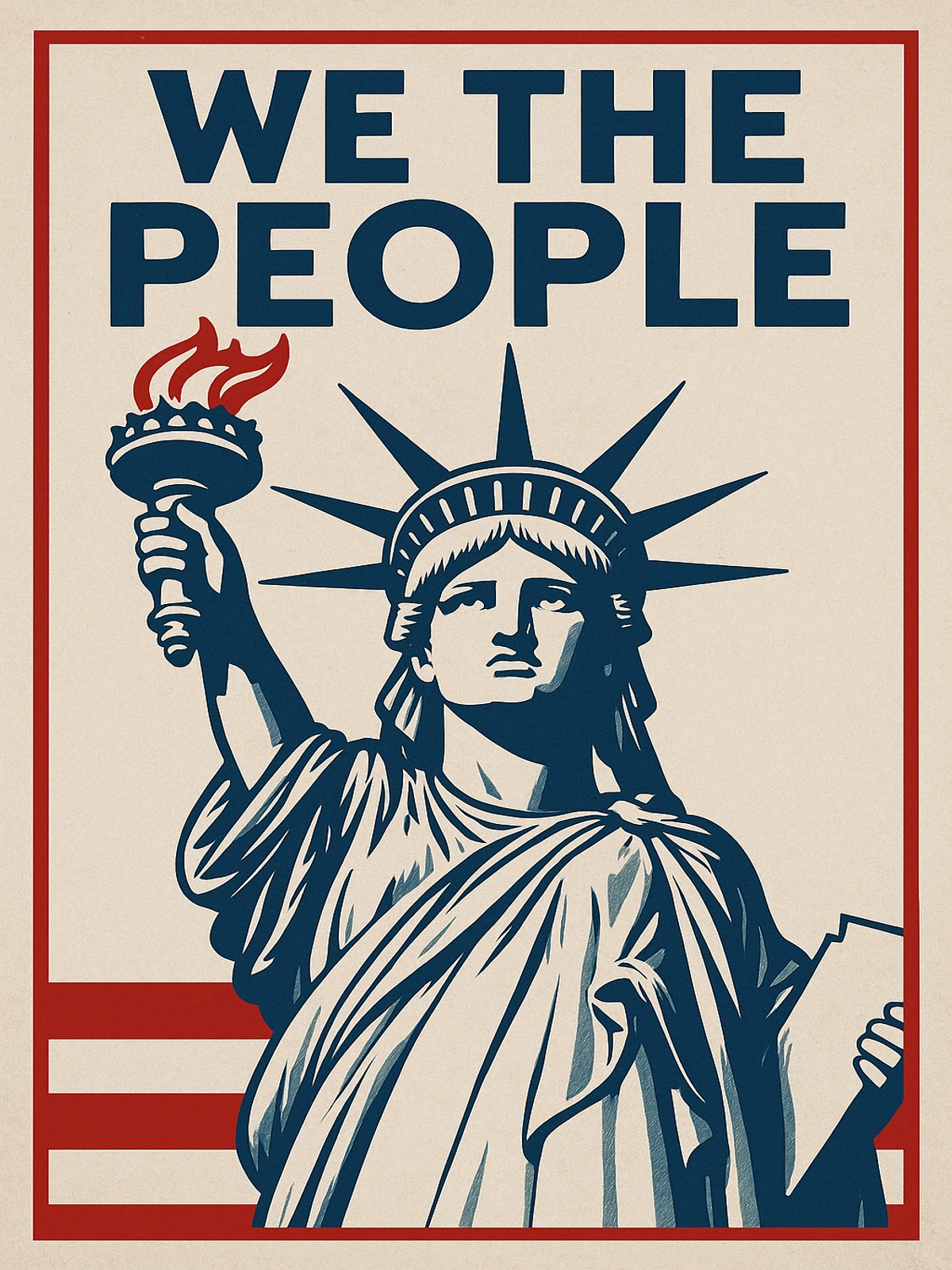 We The People Liberty Poster