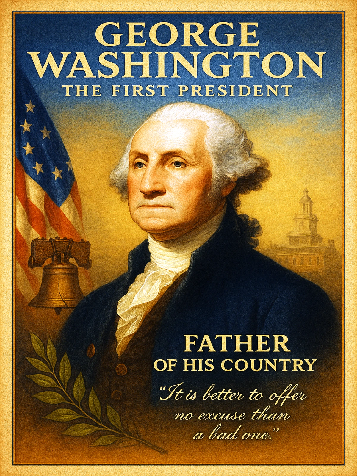 George Washington The First President Poster