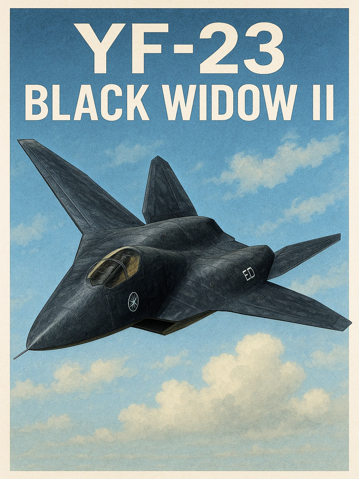 YF-23 Black Widow II Poster