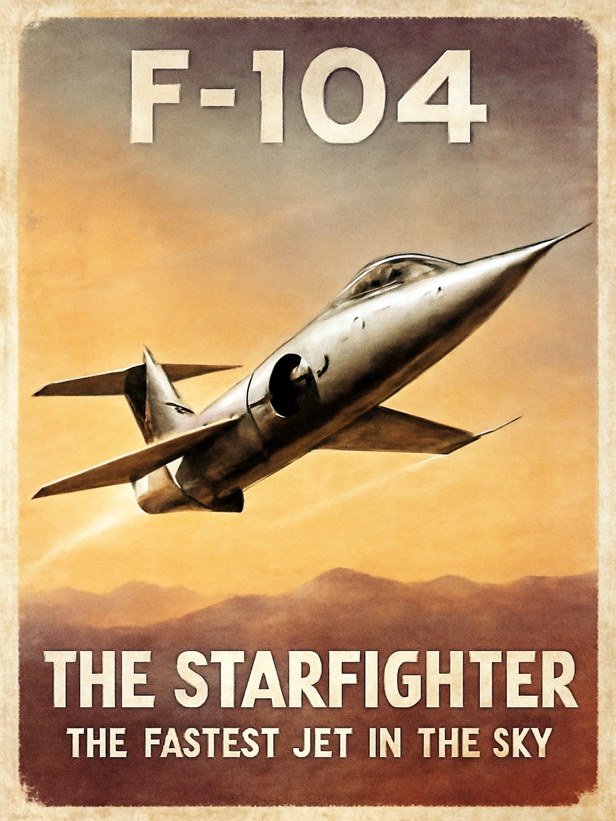 F-104 The Starfighter Poster