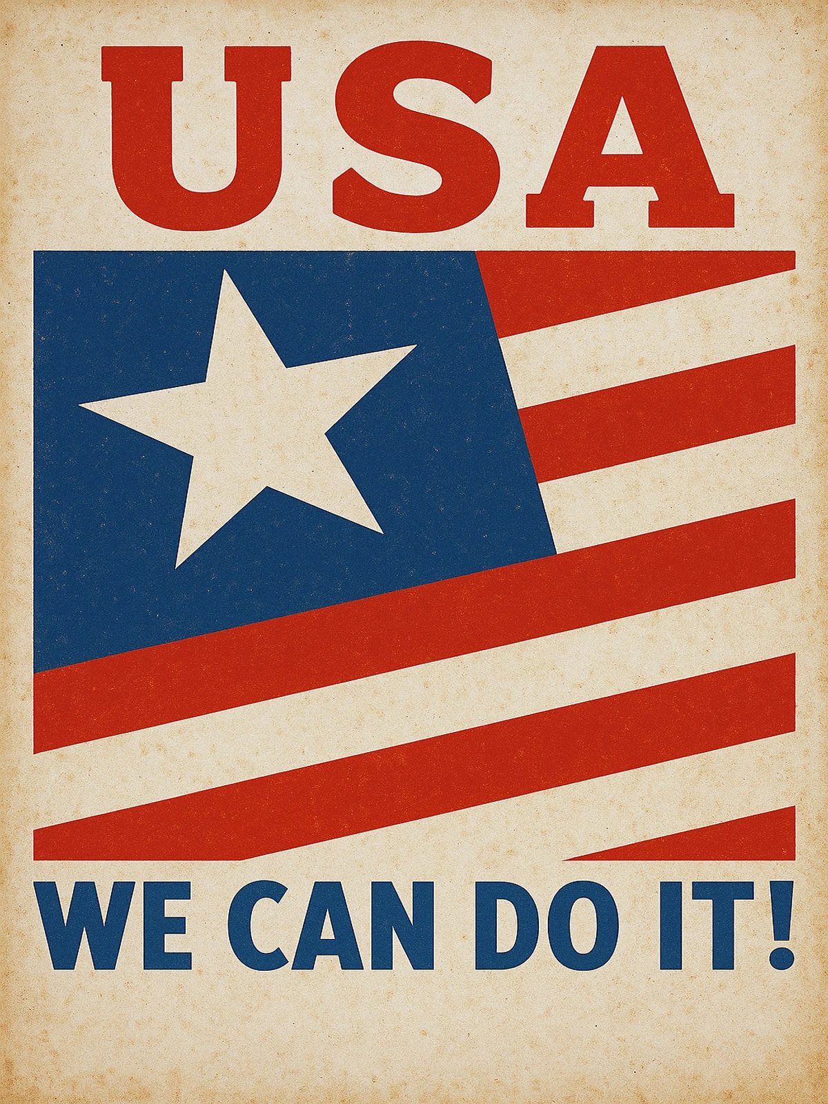 USA We Can Do It Poster