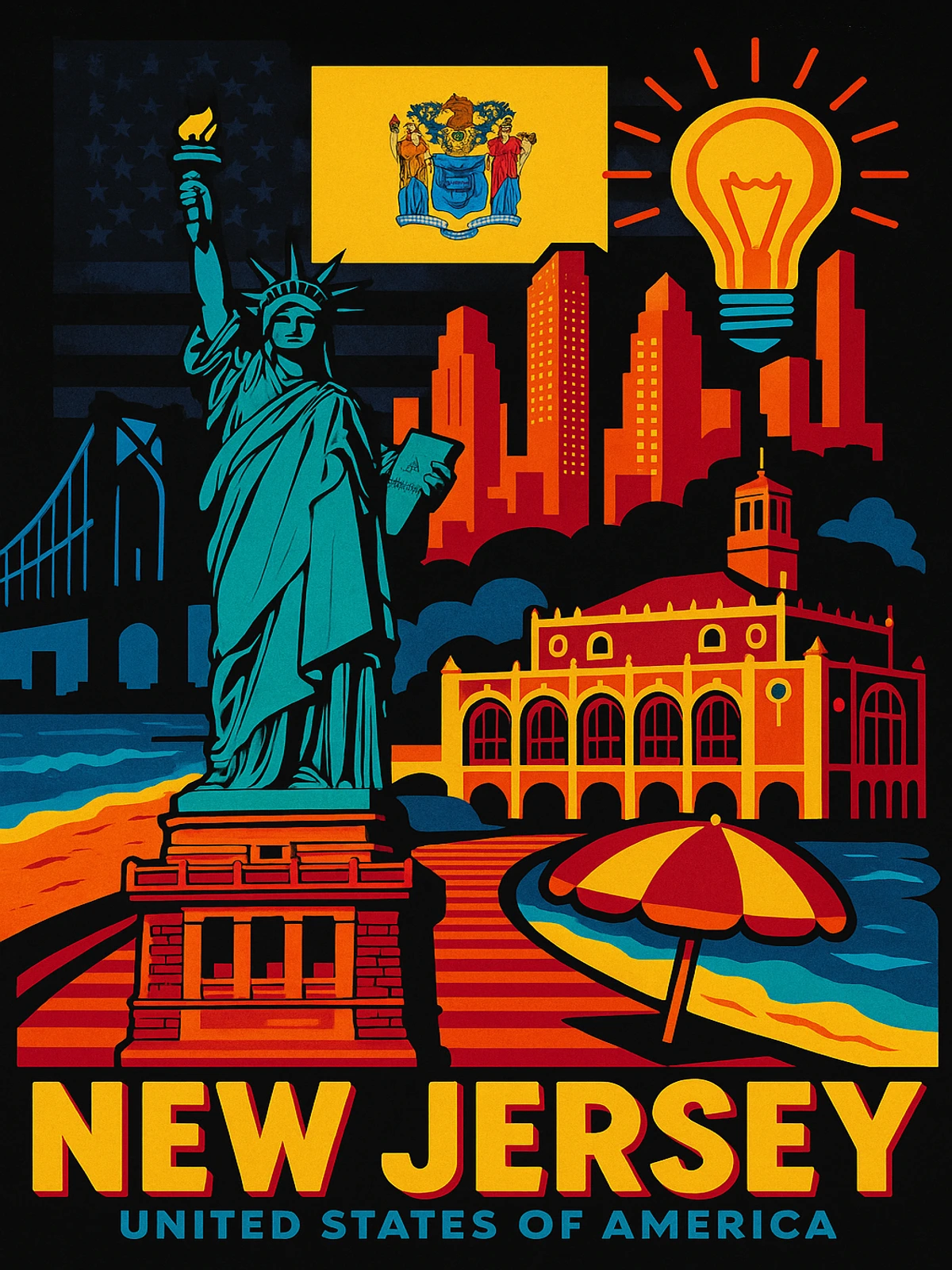 New Jersey United States Poster