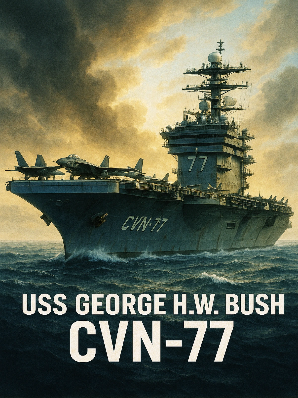 USS George H.W. Bush CVN-77 Poster
