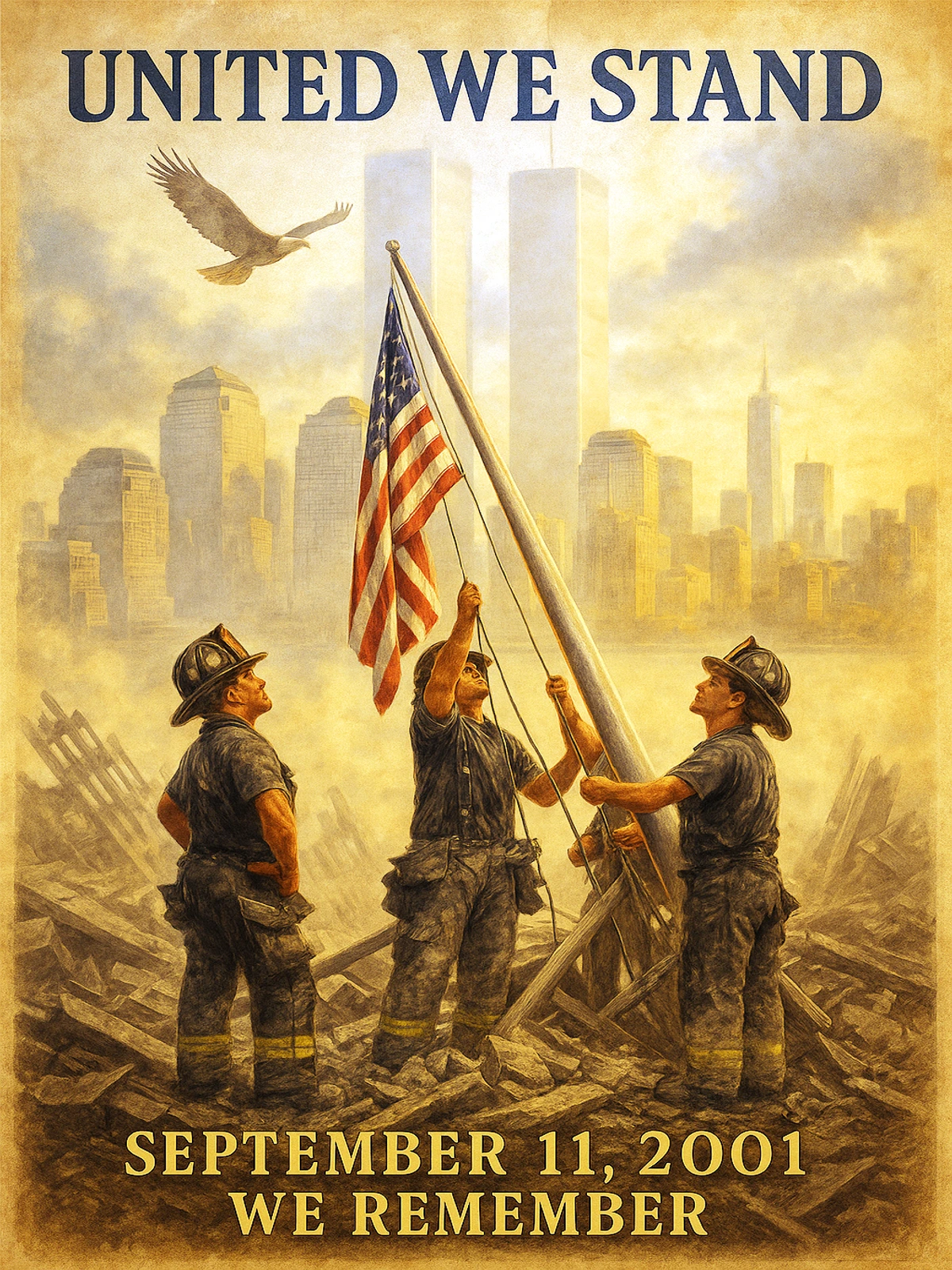 United We Stand September 11 Poster