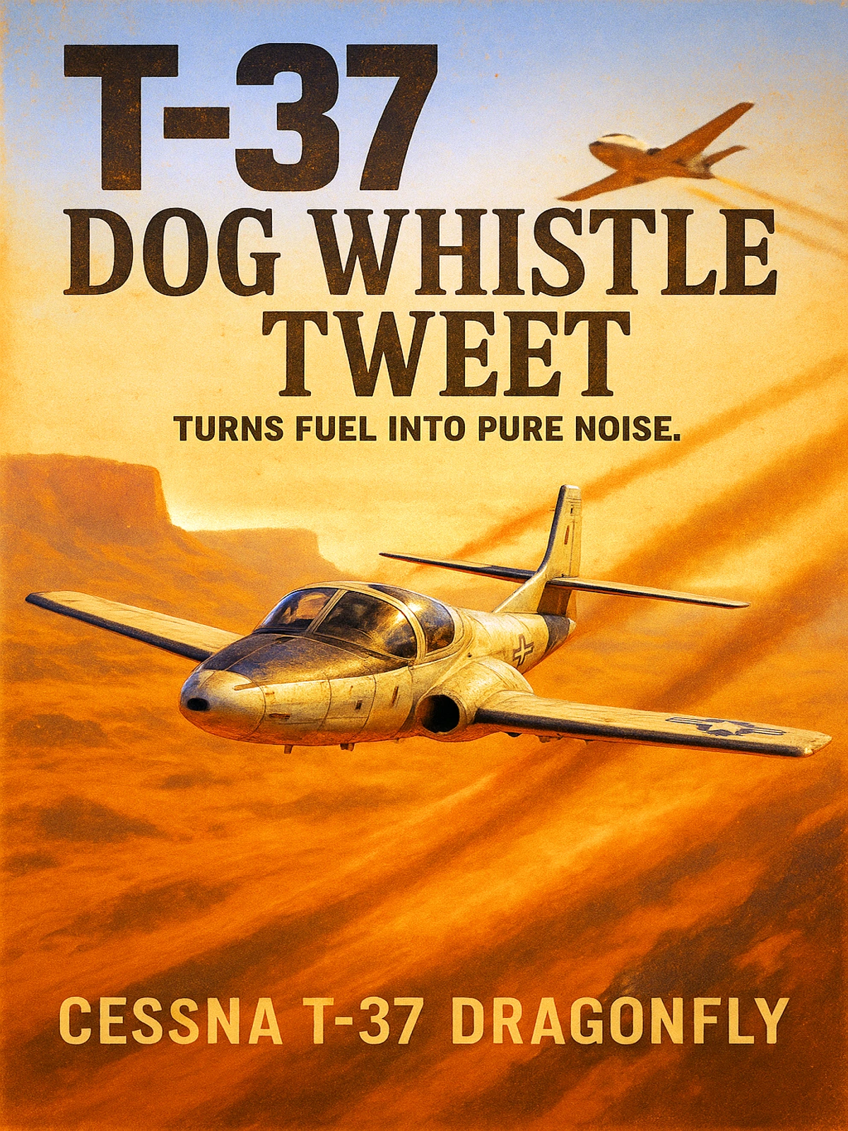 T-37 Dog Whistle Tweet Poster