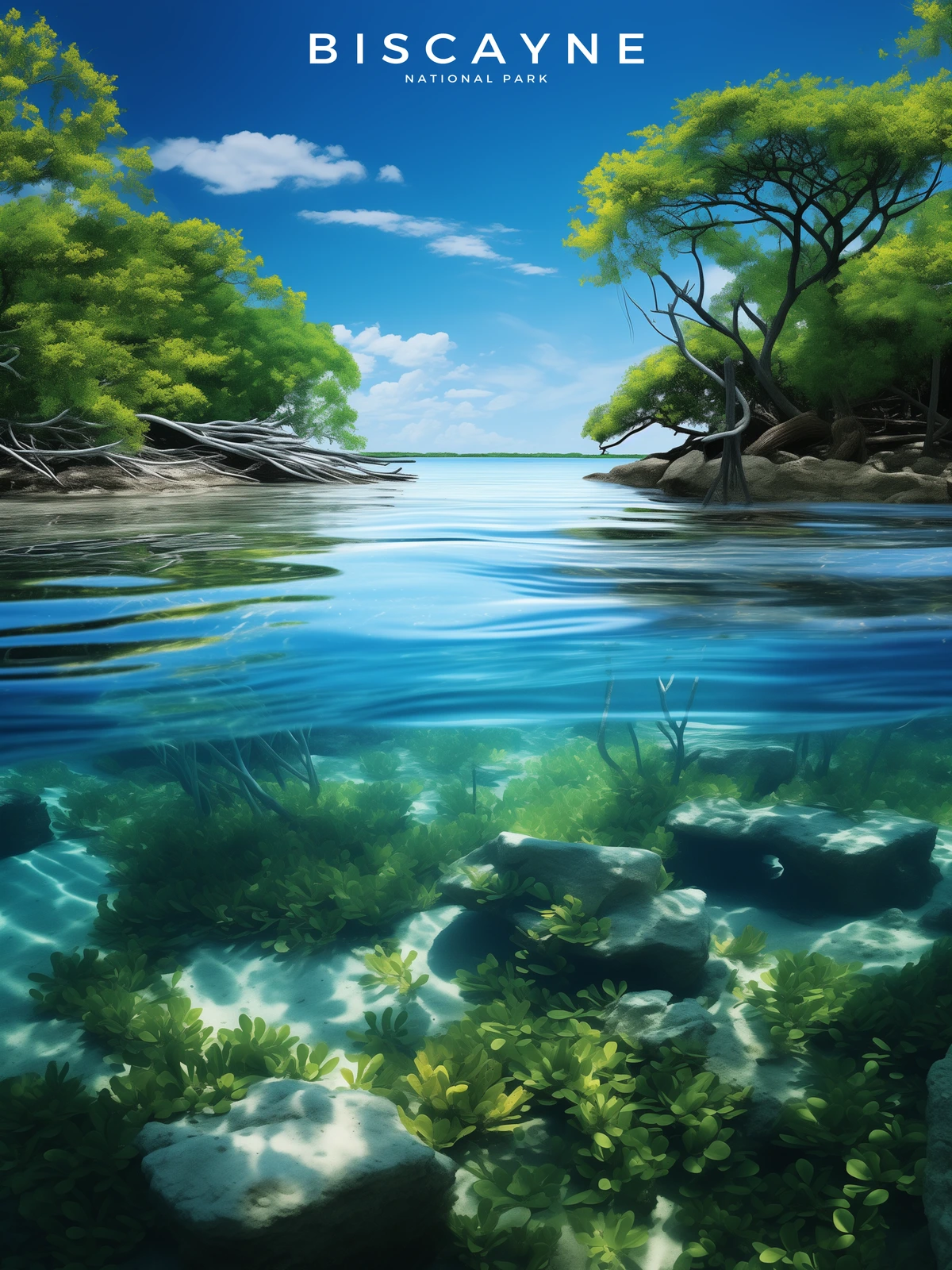 Biscayne National Park Nature Scene Poster