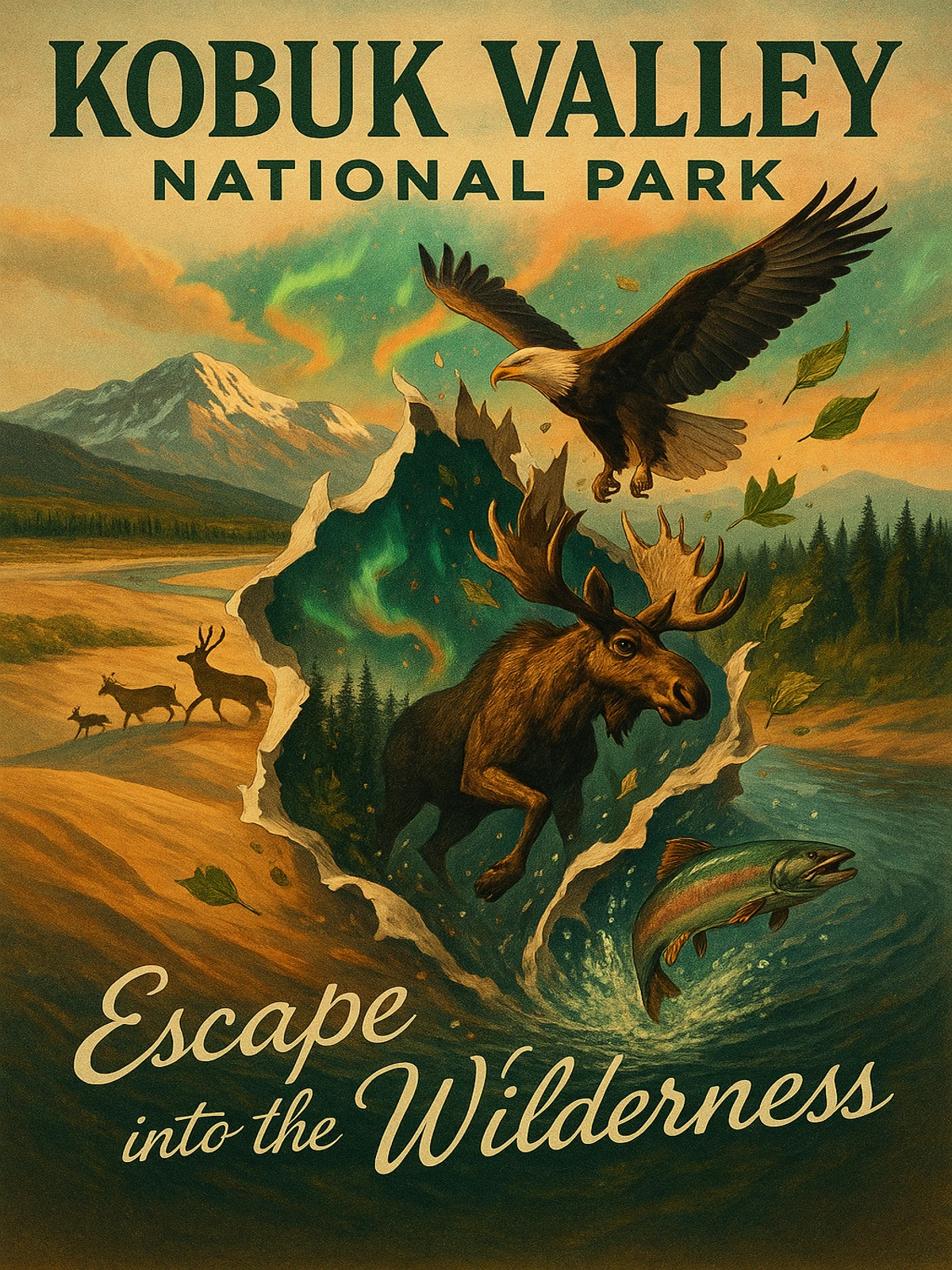 Kobuk Valley National Park Escape Wilderness Poster