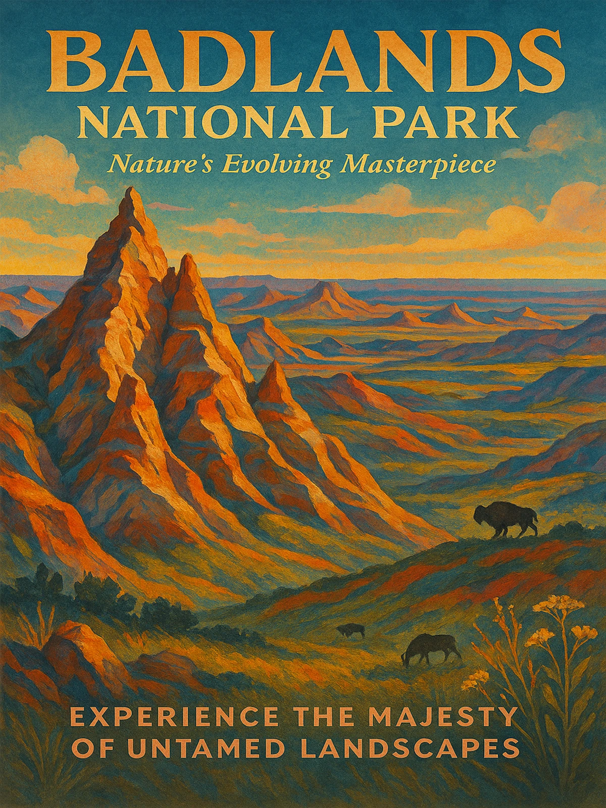 Badlands National Park Nature’s Evolving Masterpiece Poster