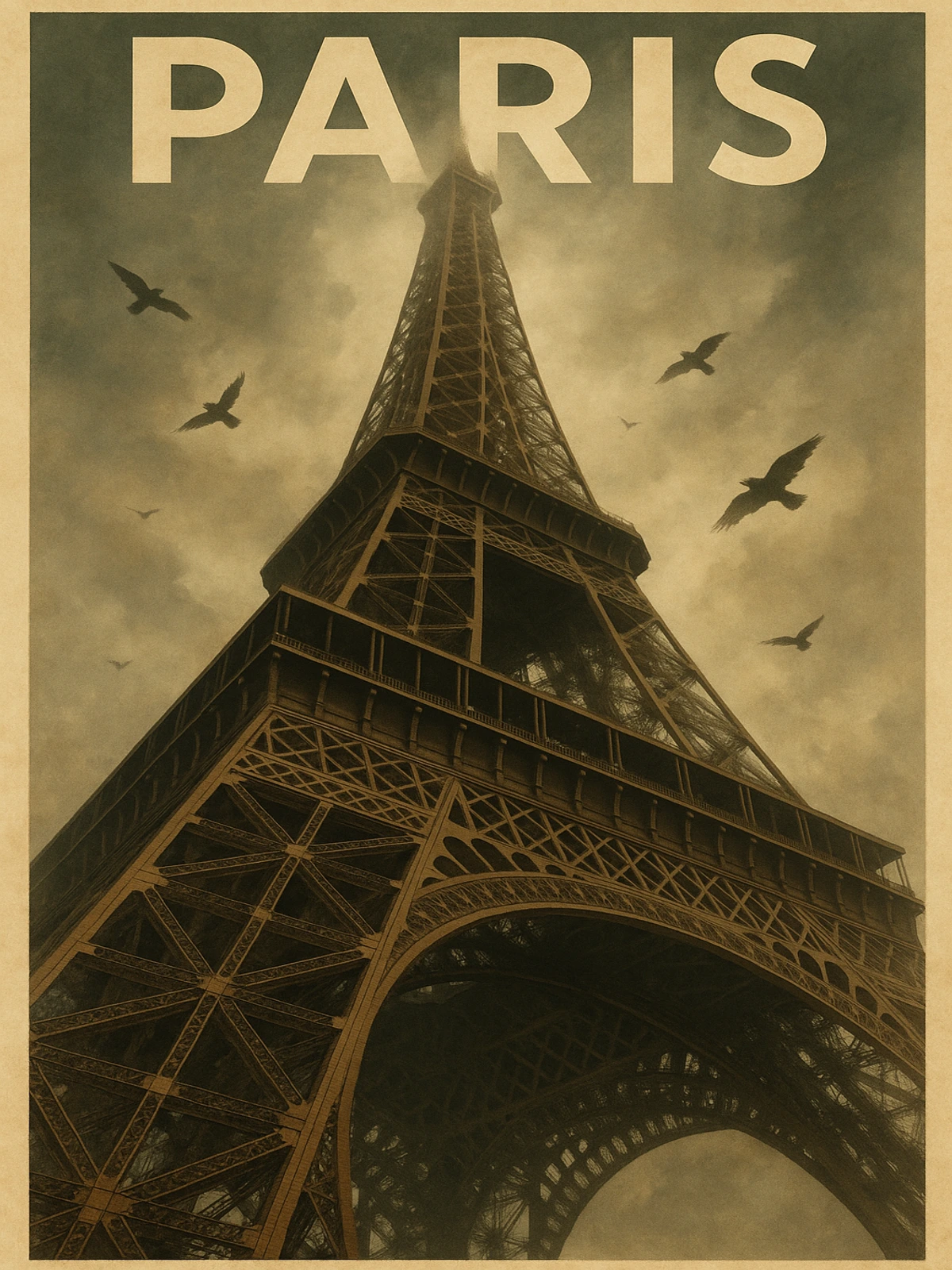 Paris Eiffel Tower Poster