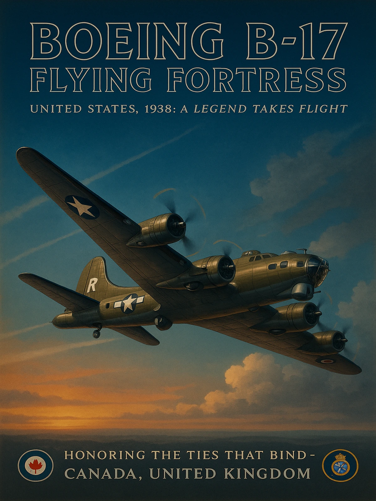 Boeing B-17 Flying Fortress Legend Poster