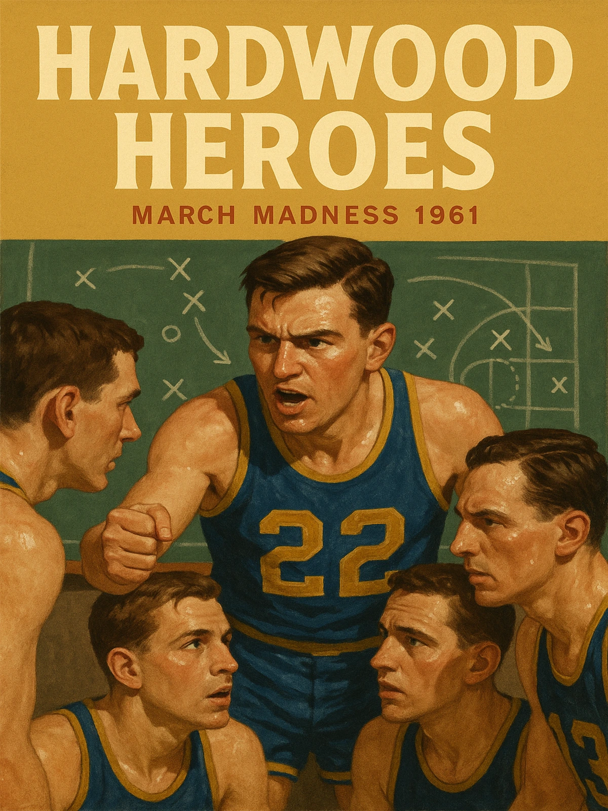 Hardwood Heroes March Madness 1961 Poster