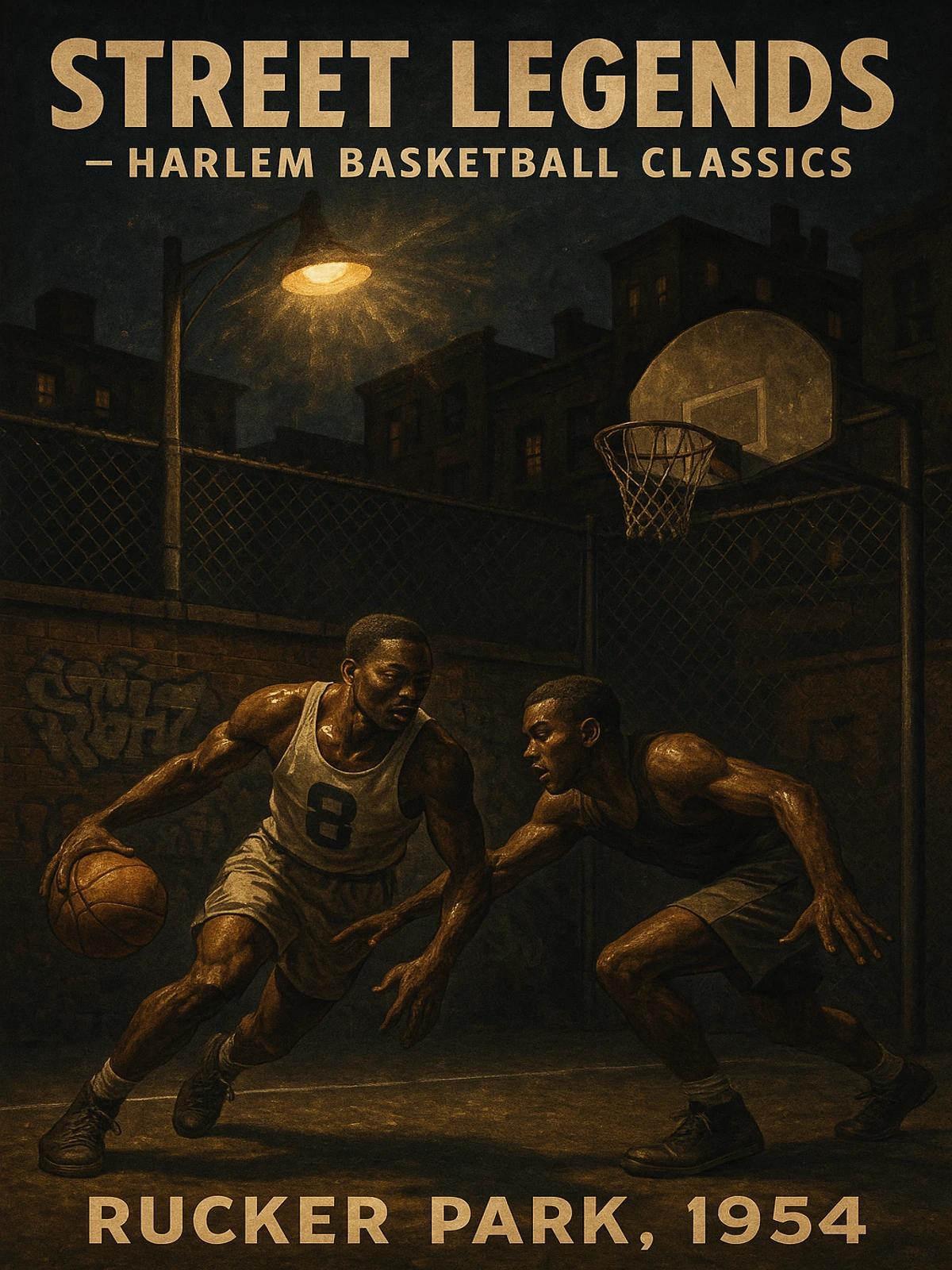 Street Legends Harlem Basketball Poster