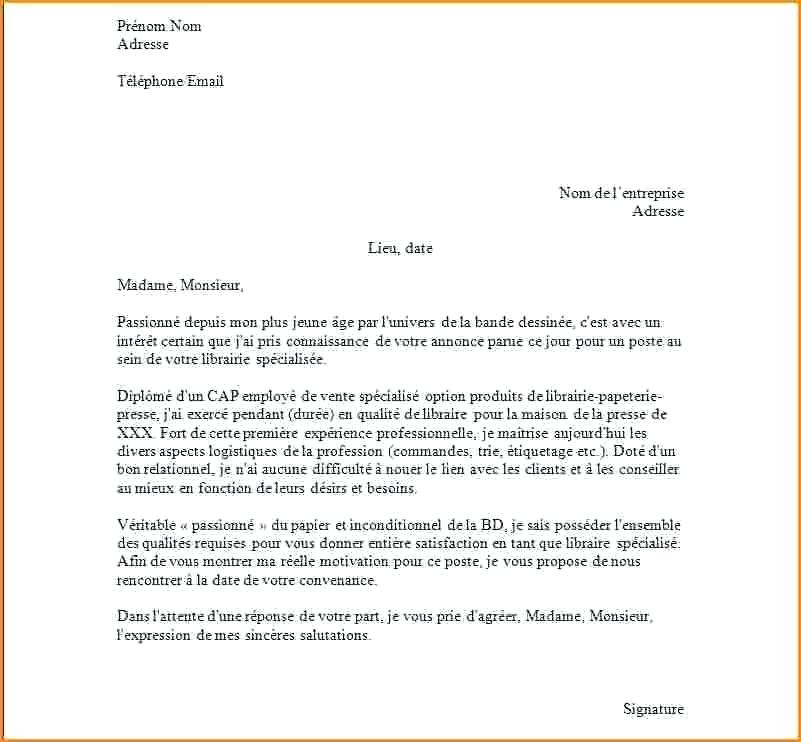 Lettre De Motivation Exemple Maroc