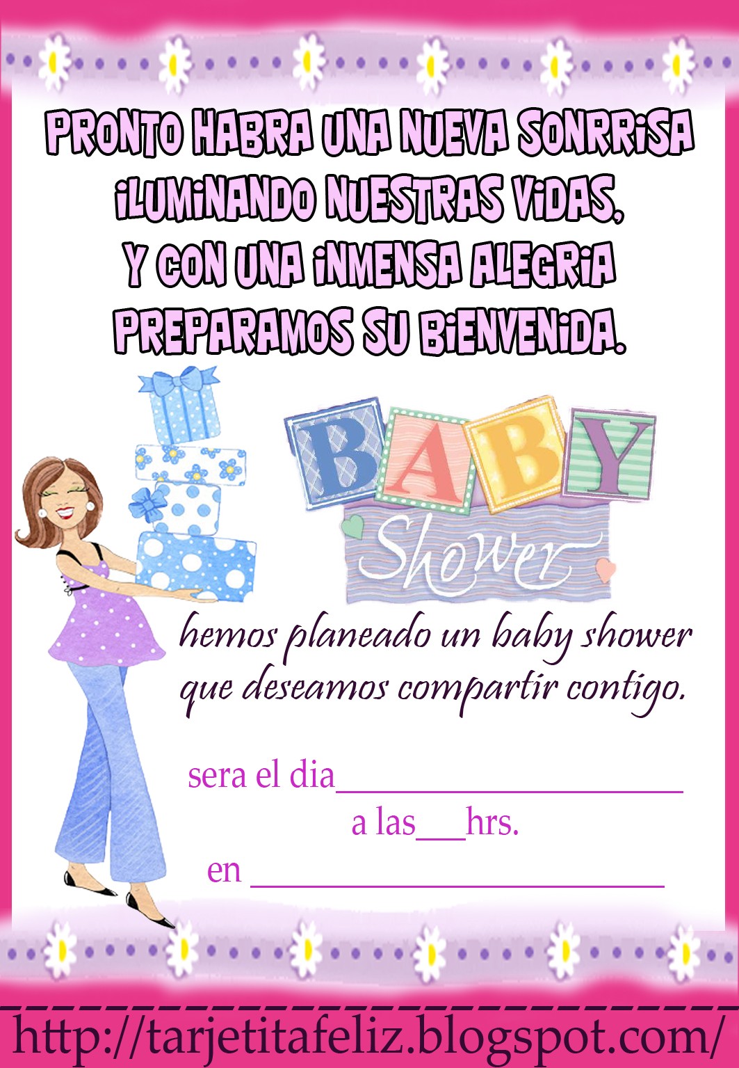 41 Invitaciones Para Baby Shower Nina Para Editar