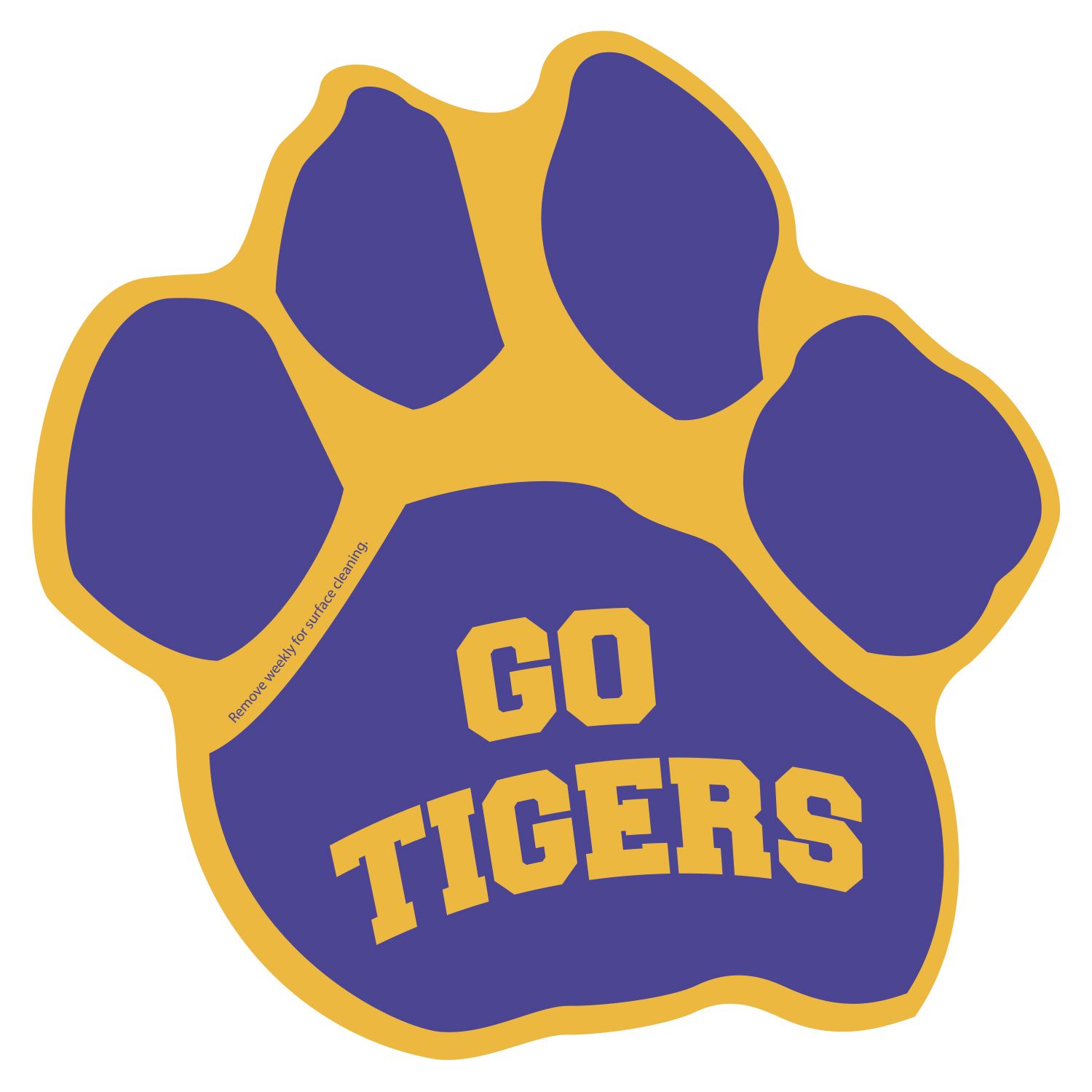 Paw Print Car Sign Magnet 1