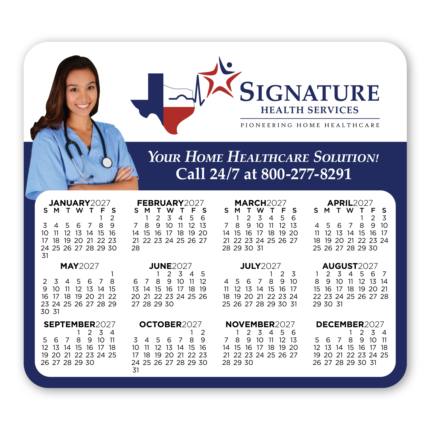Calendar Round Corner Magnet 5