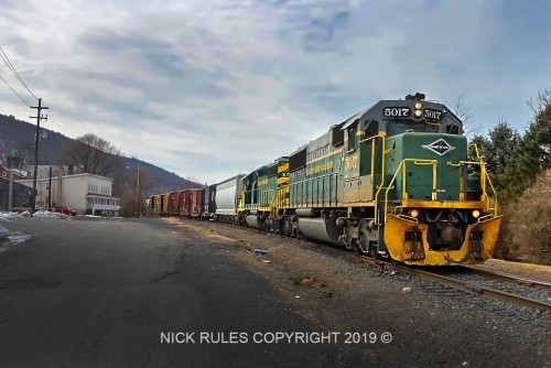 Reading and Northern Train NRFF nearing Jim Thorpe PA