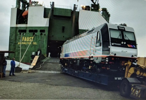 Offloading of an ALP46 off the Faust a ship featured on Mighty Ships tv show.