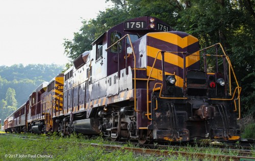 The Great Smoky Mountain Railroad GP9 rests after the days excursions.