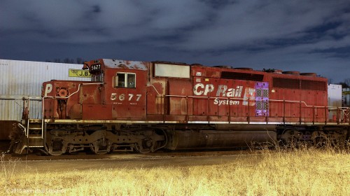 A nice, battered looking CP unit in Bethlehem. Note the mismatched purple grated hood doors.