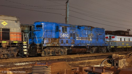 Conrail lives! This GP8 unit still sports the Conrail blue paint scheme, up in Scranton. It is now property of the D&L.