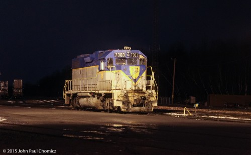 The good old days when you can still catch the two remaining Delaware and Hudson units in Taylor Yard, in Scranton.