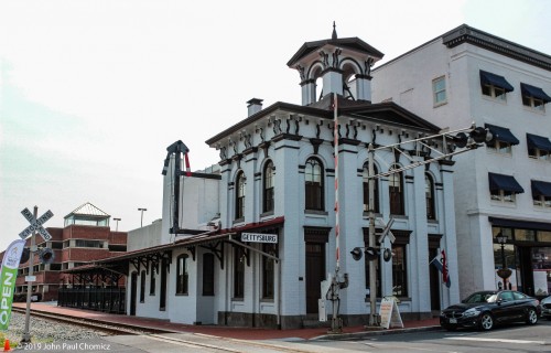 The Historic Gettysburg Depot, where Abraham Lincoln arrived, during the trip when he delivered his famous Gettysburg Address.