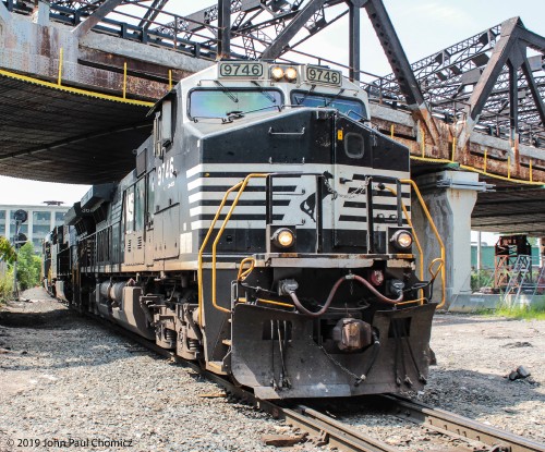 NS 212 nears its destination at Croxton Yard, in Jersey City.