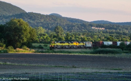 The SU-99 passing through the onion fields in Greycourt, NY.