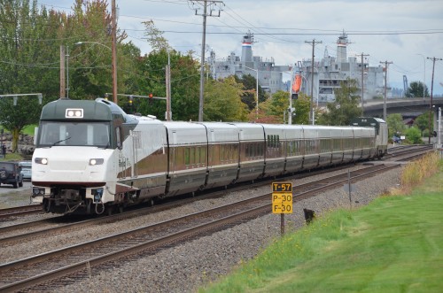 Southbound amtrak Cascades