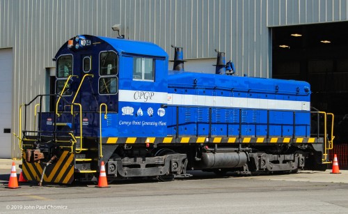 This unit is the Carney's Point Generating Plant #: 104, an EMD SW1500. It is used to switch the incoming coal trains, within the plant. It is shown here, on display at the first annual SMS Lines Wheels and Rails Show, down in Logan Township, NJ.