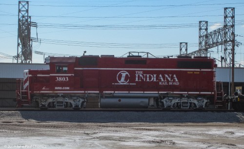 Indiana Railroad GP38-2 #: 3803, in Indianapolis.