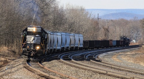 A local out of Altoona heads east, through Tipton, PA.