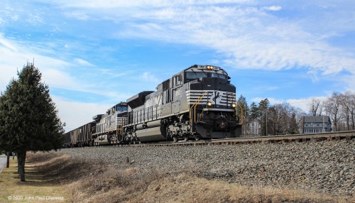 Though not nearly exciting as watching the passage of the Egyptian Railways Units, the last train of the trip was this eastbound loaded coal train, passing through Cresson, PA. It was directly on the heels of the Egyptian Railways units and was the last train we saw before starting the long journey home.