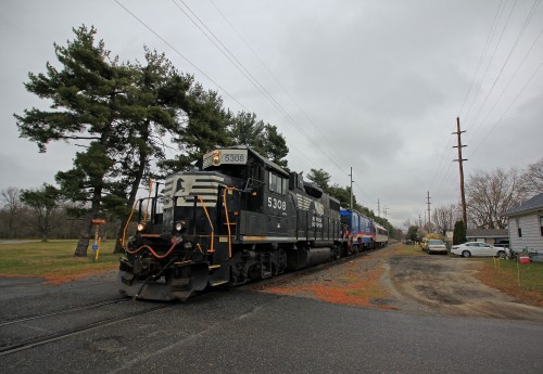 901 entering the forbidden land of Gibbstown, where it will inspect the future site of the Repaupo Port before heading back to Camden