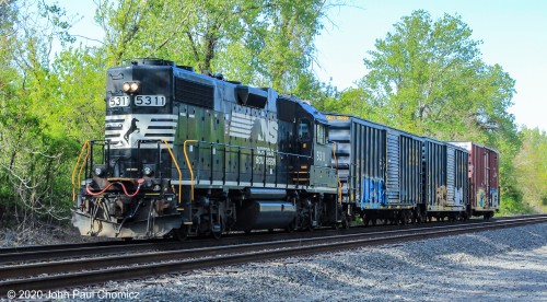 As I was waiting for 20K, I caught this Bayonne Local, heading back to Bayonne, on the National Docks, in Jersey City, NJ.