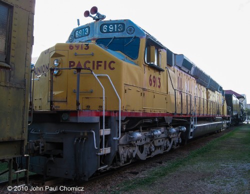 Right behind the "Big Boy" is the "Big Boy" of the diesel era. This is the Union Pacific DD40X #: 6913, now on display at the Museum of the American Railroad, formerly in Dallas, TX.